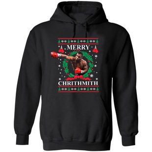 Mike Tyson Boxing Merry Chrithmith Xmas Gift Pullover Hoodie
