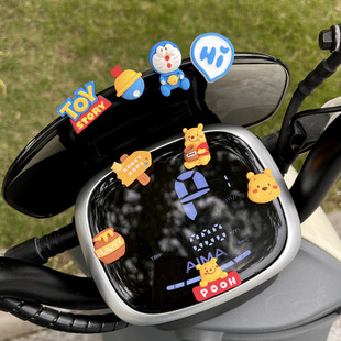 Electric Car Accessories Cute Cartoon Car Ornaments 2023 New High-end Internet Celebrant Motorcycle Decoration Small Accessories
