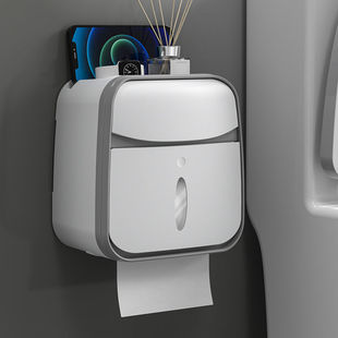 Toilet Tissue Box Toilet Toilet Paper Storage Rack Wall-mounted Paper Box Punch-free Creative Waterproof Tissue Rack