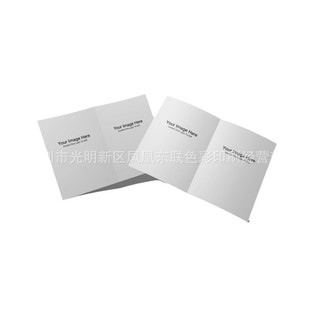 Folding half-folded three-fold special-shaped cross-border after-sales hollow cardboard fish card multiple matching bronzing indentation instructions