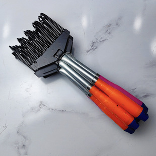 Five-tooth rake loose soil rake small rake flower tools rake ground iron rake shovel garden beach rake catch sea rake