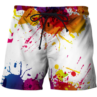 Europe and the United States cross-border 3D digital printing men's casual shorts men's multi-style shorts AliExpress Amazon ebay