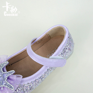 Cross-border Girls Princess Shoes 2025 Early Spring New Children's Crystal Shoes Baby Women's Casual Shoes Spring and Autumn Leather Shoes