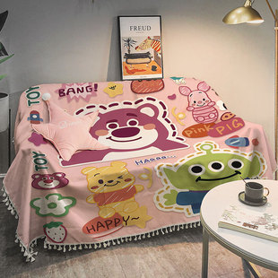 Совместное название Toy Story мультфильм диван-полотенце клубничный медведь милый нескользящий спинка полотенце шезлонг кресло подушка чехол для дивана