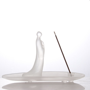 Japanese-style Crystal Glass Aromatherapy Home Indoor Zen Line Incense Insert for Bedding Incense Stove Tea Ceremony Ornaments Small Incense Insert
