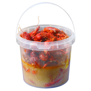 3L First Order Discount of 100 Yuan Lunch Box Food-Grade Lobster Bucket with Lid Disposable Packaging Box 1.5kg Crayfish Packaging Box