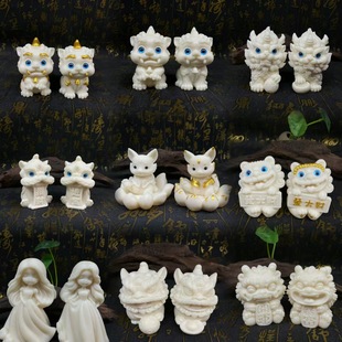 Q Ornaments Fruit Tea Pet Ornaments Carving Crafts National Tide Ting Home Car Mini Edition Buddha Statues Car Ornaments