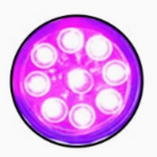 9LED фиолетовый свет 395 ультрафиолетовый фонарик для проверки банкнот мини девять ламп УФ-отверждаемая маска флуоресцентный тестовый свет