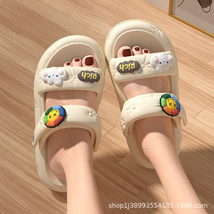 in stock Quick Hair Women's Slippers Summer New Non-Slip Women's Shoes Sandals Women's Summer Outer Wear Thick