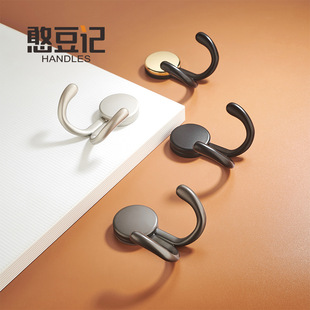 Double Hook Home Decoration Coat Hook Wall Hanging Entrance Door Entrance Hall Coat Hook Free of Punching Creative Clothes Hook
