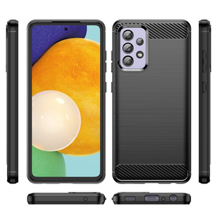 Подходит для Samsung A52 A32 A22 A12, матовый чехол из углеродного волокна с защитой от падения