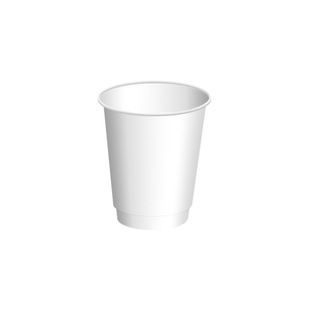 Custom double-layer paper cup disposable coffee cup with lid milk tea hot drink paper cup thickened hollow cup custom logo