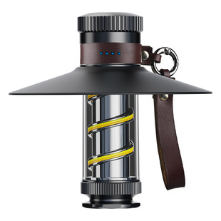 Cross-border electrodeless focusing LED camping light USB charging outdoor tent soft light atmosphere waterproof multifunctional flashlight
