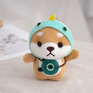 Shiba собака сумка кукла ключ кулон милый Акита собака сумка кулон Творческий кукла плюшевый брелок оптом