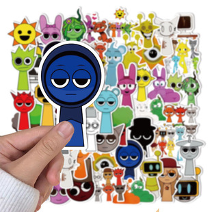 50 Rhythm Box Game Stickers Graffiti Handbook DIY Mobile Phone Case Laptop Skateboard Waterproof Stickers