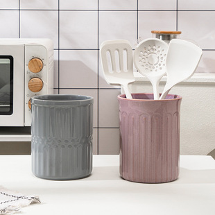 Ceramic Chopsticks Holder Household Kitchen Storage Kitchenware Chopsticks Basket Nordic Chopsticks Cage Shovel Spoon Chopsticks Cage Storage Jar Wholesale