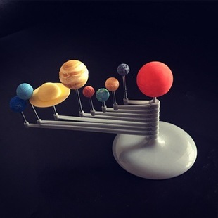 Solar System Nine Planets Model diy Handmade Educational Toys Material Astrometer Luminous Ball Technology Small Production