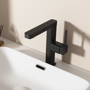 Gun gray wash basin pull-out faucet hot and cold toilet all copper bathroom counter basin rose gold white
