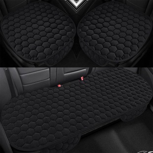 2025 new winter short velvet three-piece car cushion universal seat cushion, seat cover