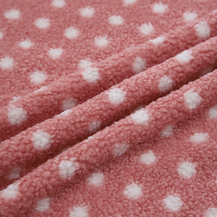 Spot grain cashmere small white point clothing fabric autumn and winter fur integrated floor mat chair warm mat bed sheet