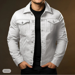 New Men's Coat Jacket Casual Daily Wear Windproof Warm Button Autumn and Winter Solid Color Fashion Street Flip