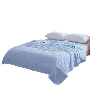Factory wholesale cotton old-fashioned terry towel blanket towel blanket student military training dormitory blanket