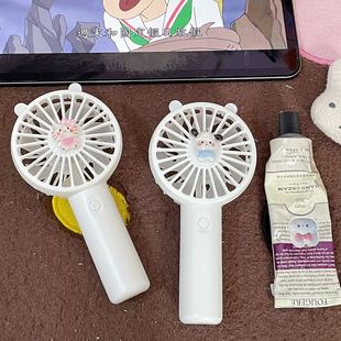 Kitty cat portable small fan USB charging handheld cool summer student cute high value mini fan