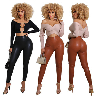 Foreign trade A141 fashion spring solid color pants pants women's XX0200