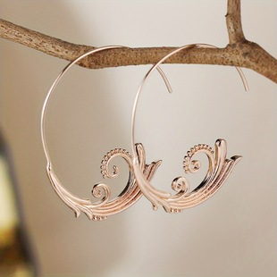 Cross-border Europe and the United States hot selling creative retro geometric silver earrings earrings women's party personality earrings wholesale