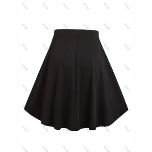 European and American plus size Women's Gothic Mini Skirt High Waist Short A- Line Skirt