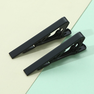 Cross-border new stainless steel mirror polished tie clip men's clothing simple shirt clip in stock wholesale