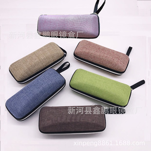 Anti-pressure handmade glasses case wholesale high-end fashion eva sunglasses case myopia zipper case leather glasses case