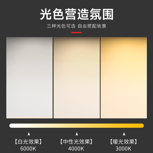 Ultra-thin surface mounted downlight household living room bedroom headless Light Anti-dazzle honeycomb panel light aluminum eye protection LED light