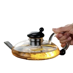 Rat Tail Flower Teapot suit English Afternoon Tea Fruit Tea Set Heat Resistant Glass Emma Shi T0 Electric Ceramic Stove