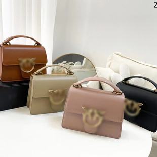 New Pink * Same Chain Swallow Bag Dionyor Leather Shoulder Crossbody Embossed Underarm Hand Pegasus Bird