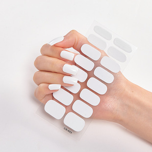 2025 New Nail Art Free Baking Gel Nail Stickers Internet Famous Ins Style Nail Stickers Wearing Nail Stickers Waterproof Frosted Stickers