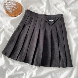 Pleated Skirt for Women 2024 New Autum Design Preppy Style Jk Short Skirt Small A-Line Korean Style Skirt