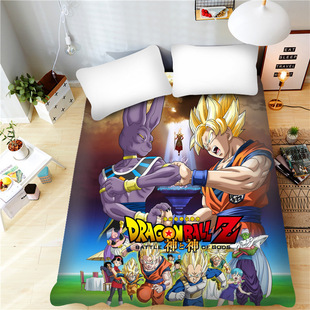 Dragon Ball Cartoon Monkey King Student Dormitory 1.0 Bed Sheets 1.8 Double Bed Sheets