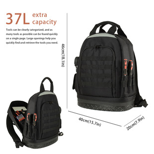 Cross-border wholesale multi-functional electrician toolkit backpack thickened wear-resistant backpack hardware storage bag