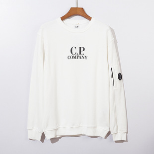 Foreign Trade Men's CP Glasses Pure Cotton Embroidery Casual Round Neck Handsome Simple Casual Outdoor Sports Hooded Sweat