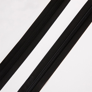 Factory in stock wholesale No.5 zipper clothing coat tent black and white zipper clothes bag school uniform nylon zipper
