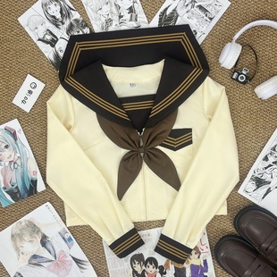 [Camellia Man] Original JK Uniform Cleverly Girl Wind Sailor Suit Orthodox Japanese Superior College Style Class Suit