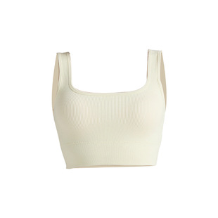 European and American High Strength Shockproof Fitness Bra Beautiful Back Big Chest Push-up Sports Underwear Women's Threaded Yoga Vest Top
