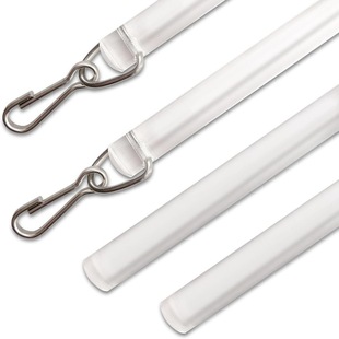 Curtain accessories 43CM Zhu bile buckle transparent rotating rod 2 suit in stock supply