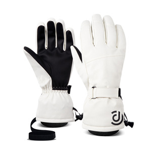 Spot ski gloves winter men and women outdoor riding warm windproof touch screen five-finger thickened sports cotton gloves in stock