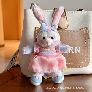 Paradise Star Wear Dailou Rabbit Plush Keychain Bag Pendant Doll Cute Handmade Hanging Doll Gift Female