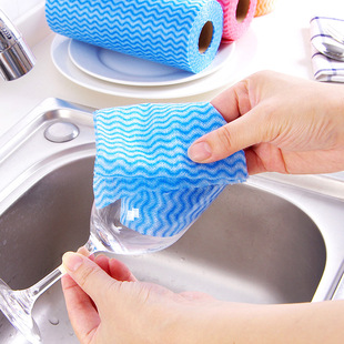 Lazy Rag Thickened Non-woven Absorbent Multifunctional Clean Rag Dishwashing Cloth Oil-removing Kitchen Once