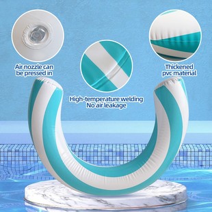 Cross-border hot selling factory direct supply new inflatable ring swimming ring inflatable curved swimming pool surface swimming pool floating row