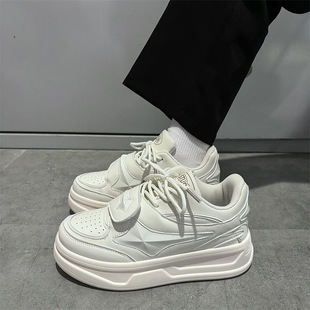 Korean student casual thick-soled height-increasing trendy couple men's and women's board shoes 2024 new student retro sneaker autumn