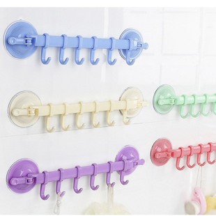 Factory direct suction cup towel rack bathroom seamless wall hook kitchen wall hook